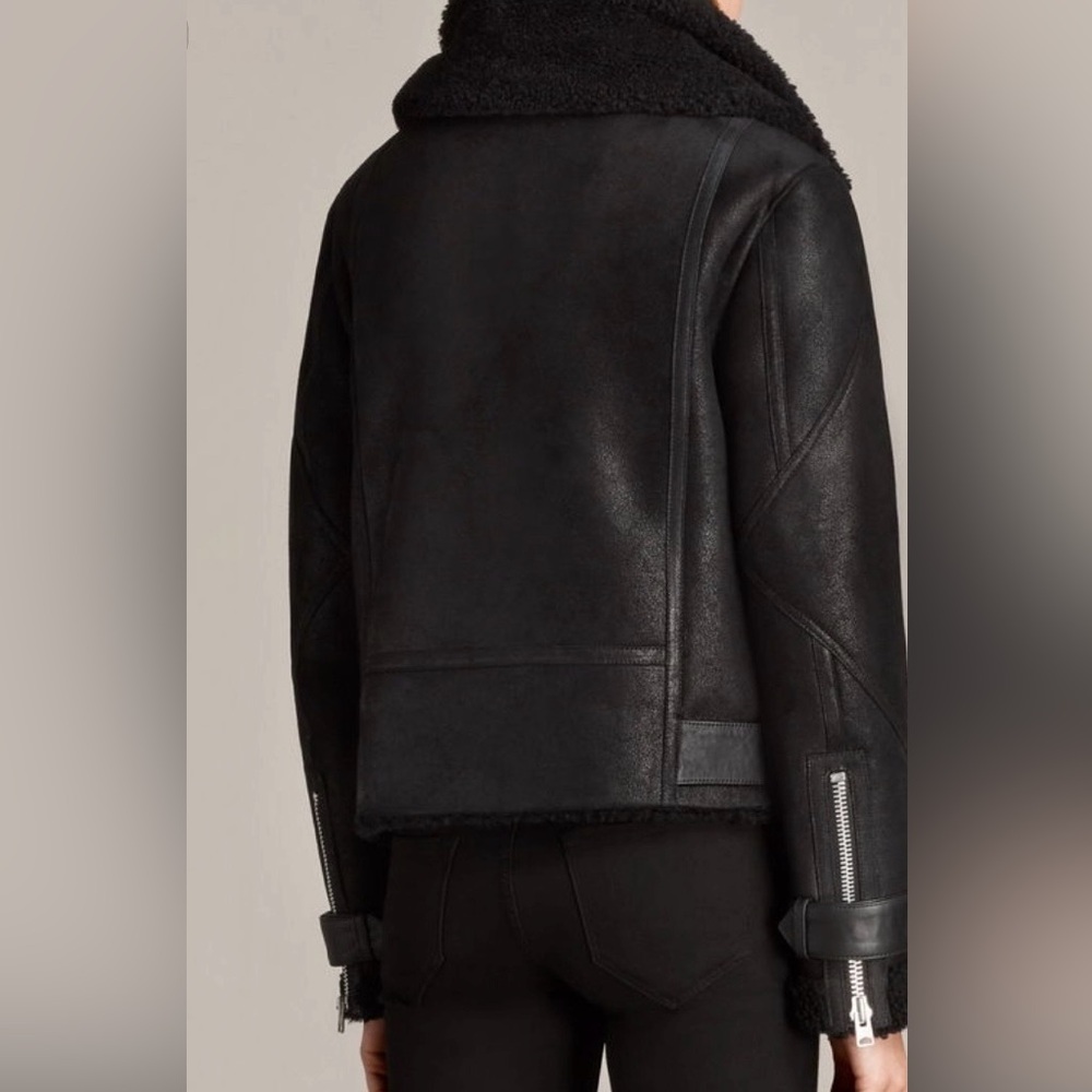 Allsaints Howell Shearling Jacket - Picture 2 of 16